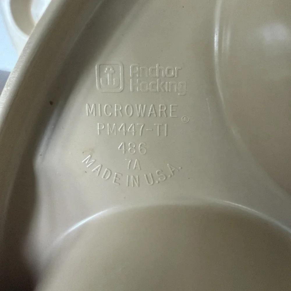 Vtg Anchor Hocking‎ MICROWARE Microwave Baking Ring Bundt Cake Muffin Pans 3 Pcs